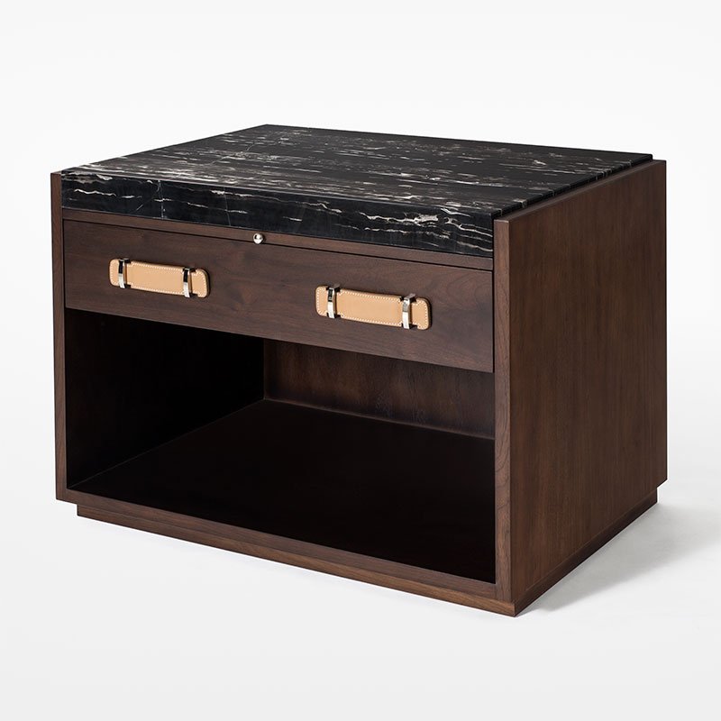 Capucci Nightstand with Stone Top — Mattaliano Beds, Nightstands & Dressers