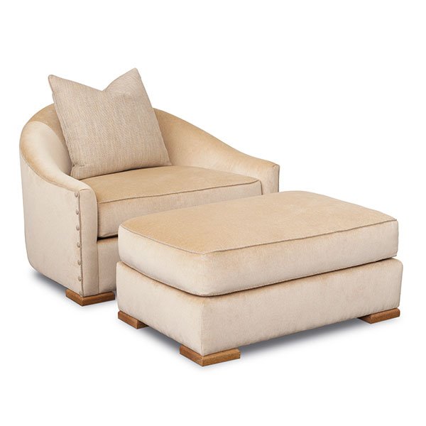 Dupre Lafon Chair and Ottoman — Mattaliano Lounge Chairs, Ottomans & Benches