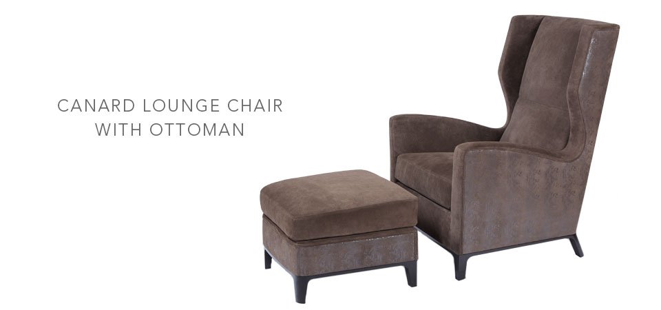 Canard Lounge Chair and Ottoman — Mattaliano Lounge Chairs, Ottomans & Benches