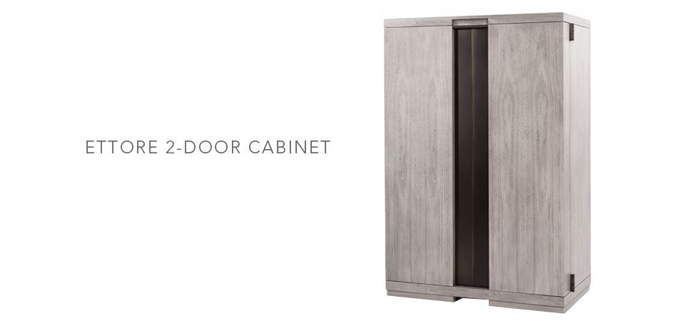 Ettore 2-Door Cabinet — Mattaliano Desks, Cabinets & Bookcases
